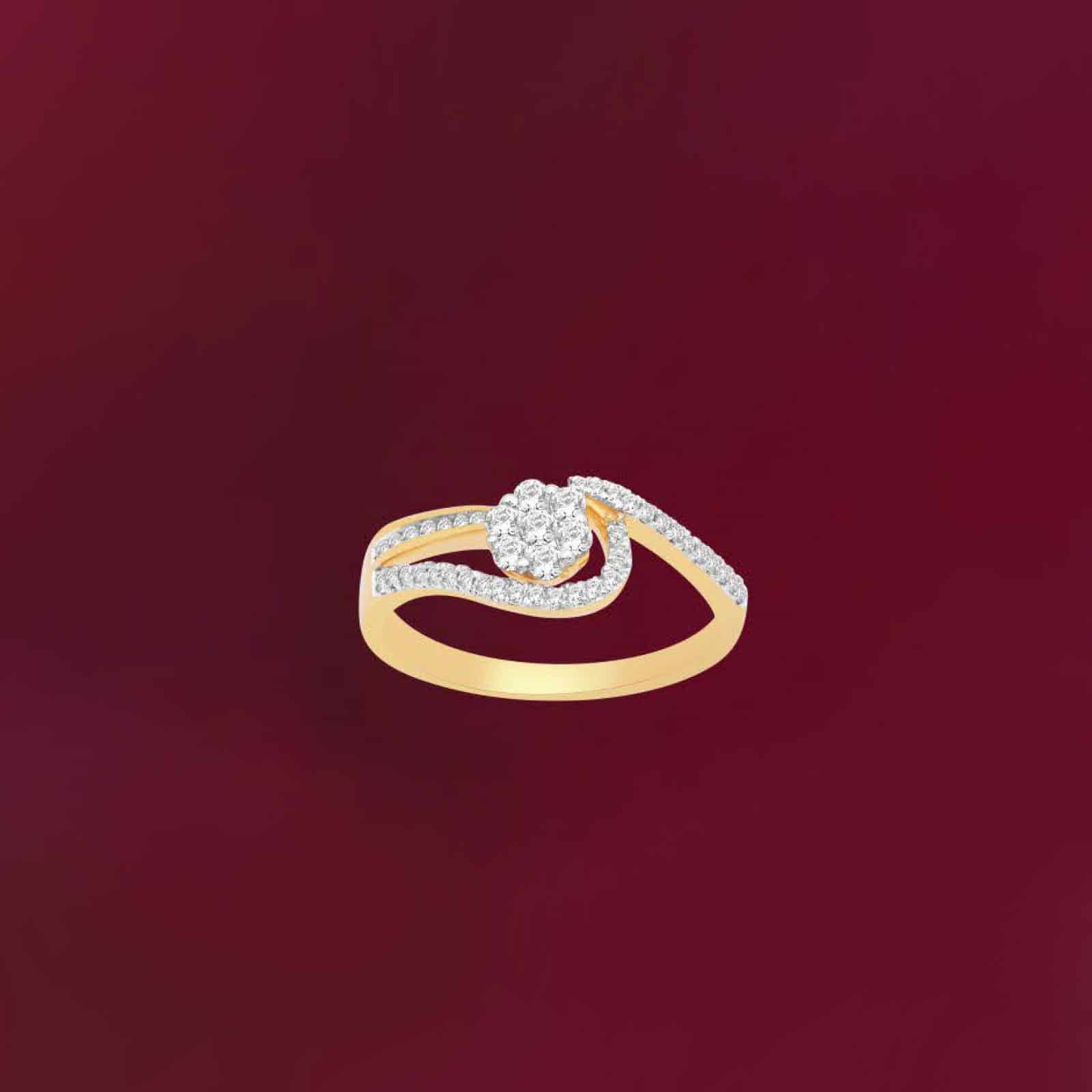 Malabar Gold and Diamonds Mine Collection 950 Platinum and Diamond Ring :  Amazon.in: Jewellery