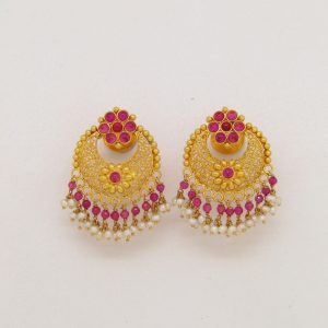 06 CHANDBALI STUD STONE : 7234034090