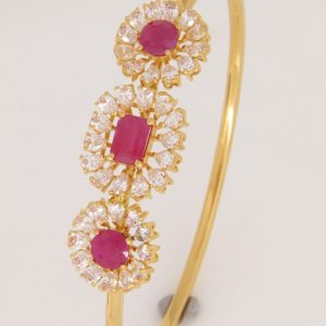 22KT GEMSTONE BANGLE MJ : 07282011025