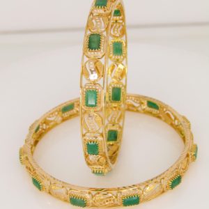 22KT Gemstone Bangle MJ: 7282011784