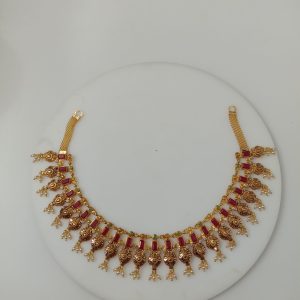 RED STONE NECKLACE MJ: 0758203426